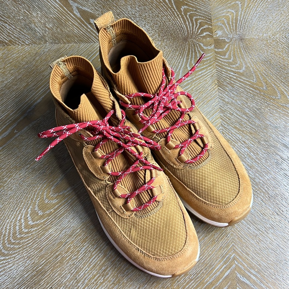 NURTURE Elias Mixed Material Platform High Top Sneakers 10 - Picture 3 of 10